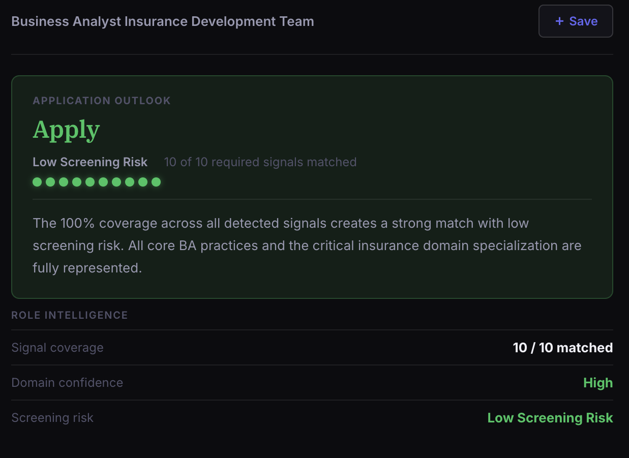 Lumax Application Outlook — Apply, Low Screening Risk